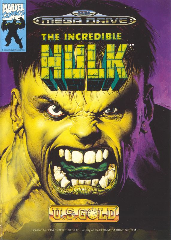 The Incredible Hulk box art for Sega Master System